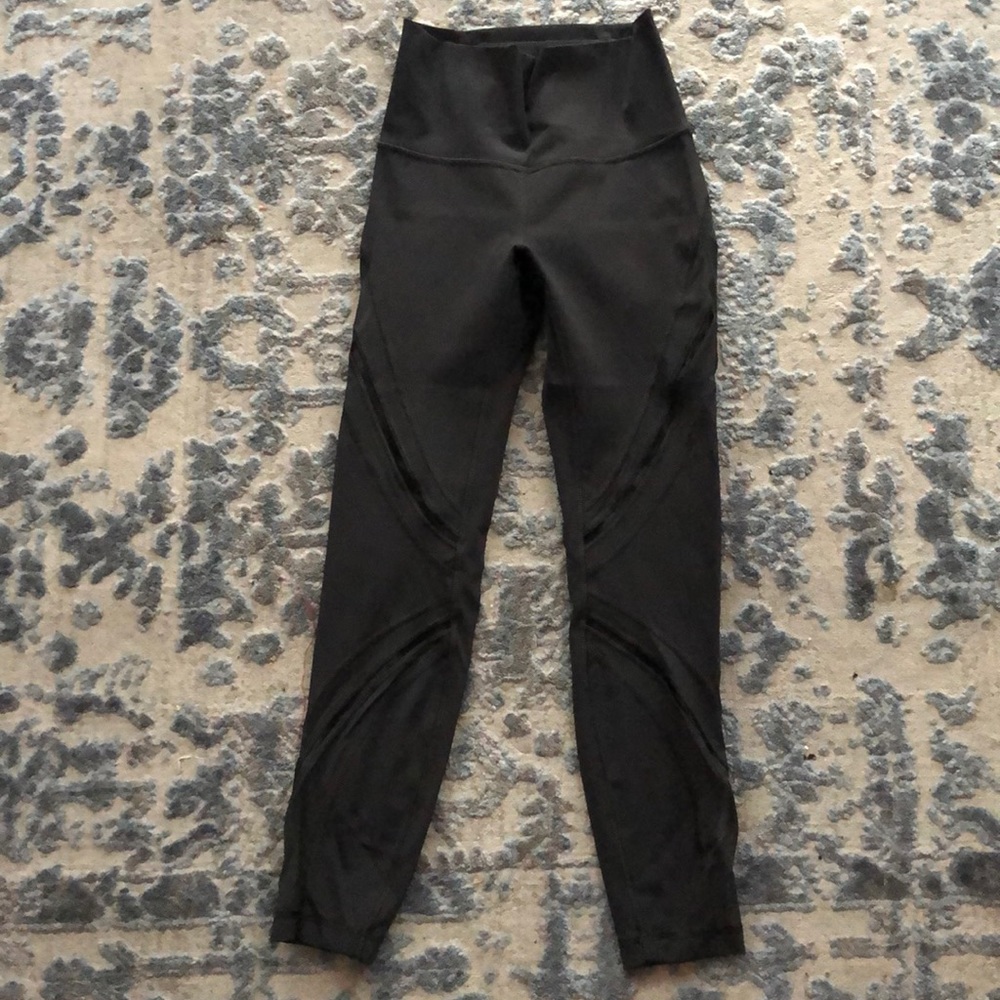 Grey Mesh Lulu leggings
